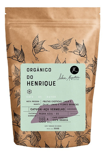 Imagem 1 de 1 de Café Orgânico Do Henrique 250g - Grãos