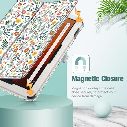 Funda Tipo Para Tableta Fire Hd 10 Y 10 Plus Floreada Spring Bloom