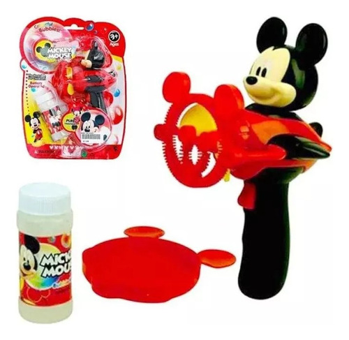 Maquina De Burbujas De Jabón Juguete Micky Para Niños Niñas 