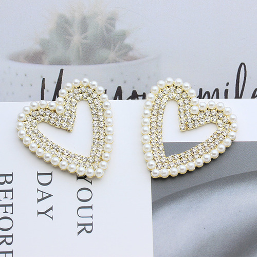 Pendientes Colgantes Con Diamantes De Imitación En Forma De