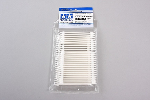 Craft Cotton Swab Triangular Medium By Tamiya # 87107 50pcs