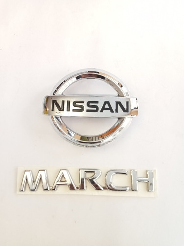 Kit Emblemas De Parrilla March Nissan