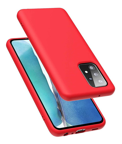Funda Para Samsung Galaxy A52 5g Silicona Rojo