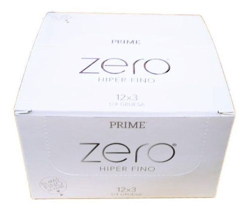Preservativos Prime Zero Hiper Fino 12 Cajitas X 3 Unidades