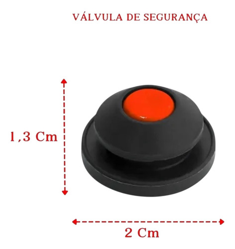 Kit 2 Válvulas De Segurança Repetitiva Nigro 3/4,5/7 Litros Vermelho