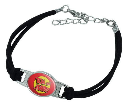 Pulsera De Cuero Y Metal Con El Logotipo De Tom Y Jerry De G