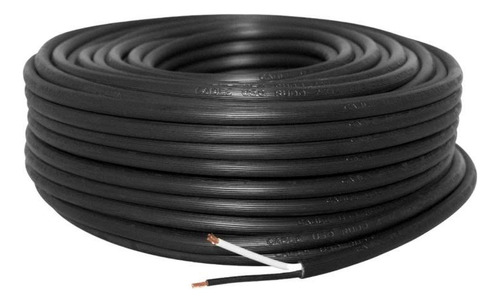 Cable Uso Rudo 2x18 Argos 100 Mts Negro 100% Cobre