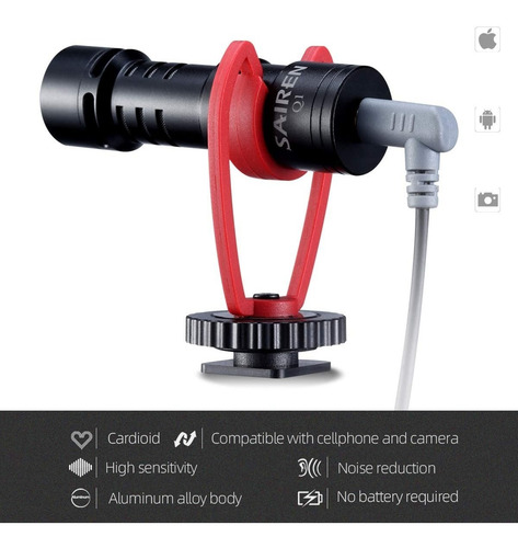 Imagen 5 de 9 de Soporte Celular + Tripode + Microfono + Estuche Ulanzi Kit 1