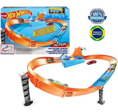 Hot Wheels Pista Campeão De Pista Rápida Gjm75 -mattel Gbf81