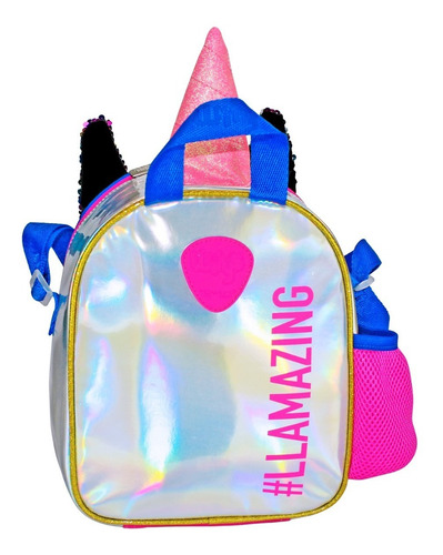 Imagen 6 de 6 de Lonchera Escolar Lentejuela Reversible Wilys Kids Wt379