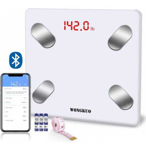 Imagen 2 de 4 de Básculas De Peso Corporal Bluetooth Capacidad De 396 Lb