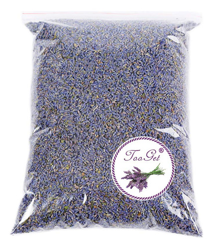 Tooget Fragrant Flores De Lavanda Organicas Secas, Extra Azu