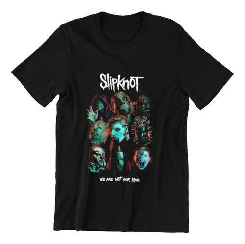 Polera Unisex Slipknot Rock Musica Frase Estampado Algodon