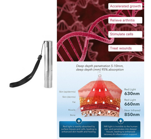 Lámpara De Terapia De Luz Infrarroja Led Flash Usb Rojo Port
