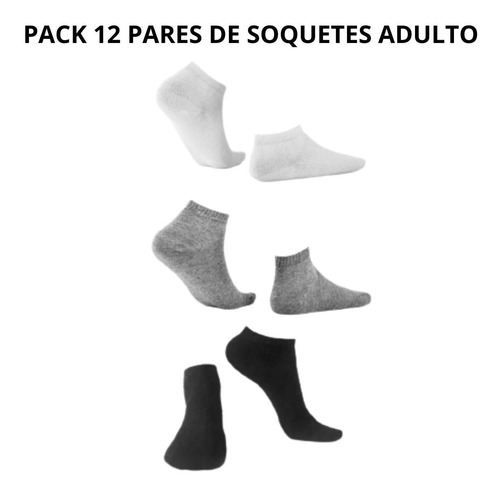 Pack Medias Docena Unisex Soquetes Hombres Soqueres Mujer