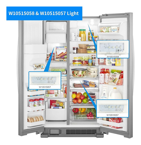 Nuevo Set De Luces Led De 2 Piezas W10515057 Y 1 Pieza