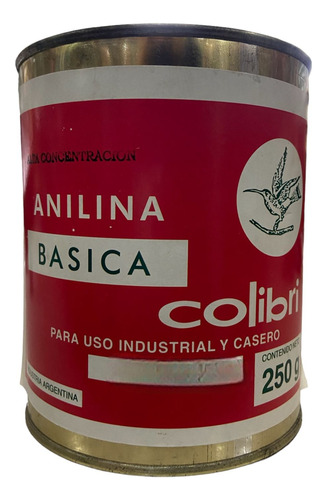 Anilina Basica Alta Concentracion 250 Grs Rojo Fuerte