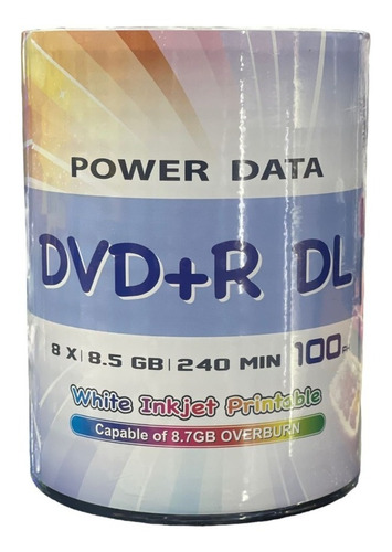 Dvd Doble Capa Imprimible 8.7gb Por 100 Unidades(calidad A) 