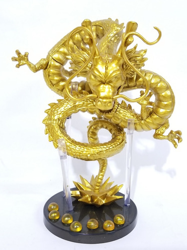 Figura De Shenlong 16cm + Base Acrílico Para Esferas 7.5cm