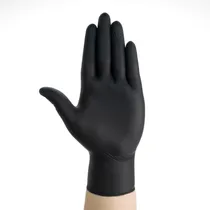 Comprar Guantes De Nitrilo Descartables Negro Caja 100 Unds