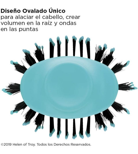 Imagen 3 de 8 de Cepillo Secador Voluminizador Revlon Pro Original Turquesa