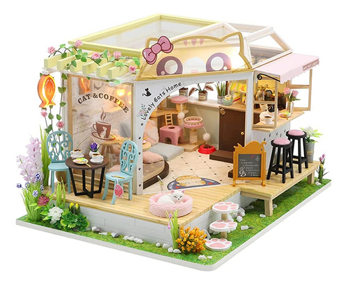 Flever Dollhouse Miniature Diy House Kit Creative Room Con M