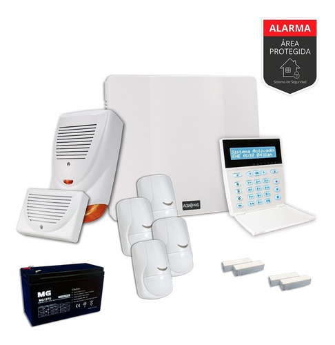 Alarma Domiciliaria+ Sensores+sirenas Kit - Cableado