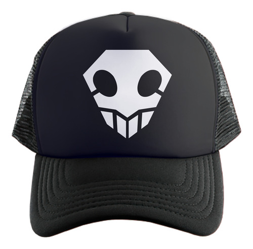 Bleach Calavera Logo Gorra Friki Tu Eres #1 Negro Todo Talle Único Regulable Bleach Calavera Logo