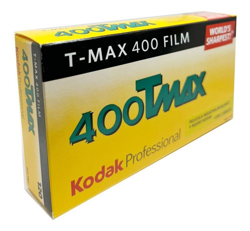Pelicula Kodak Tmax 400 1 Rollo, 120mm Negativa B & N 