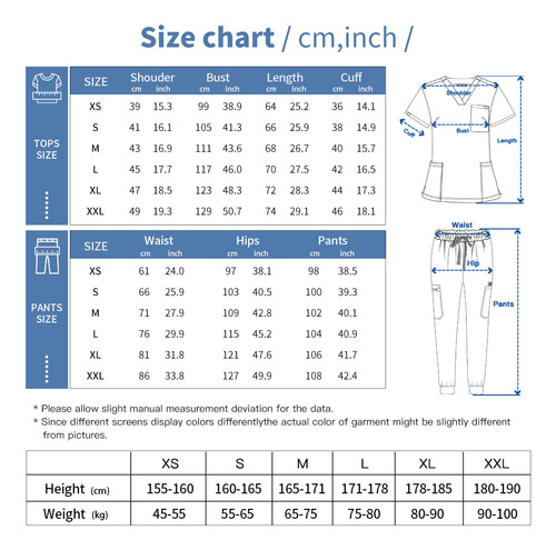 Conjunto De Blusas Y Pantalones Deportivos Scrubs, Traje Uni
