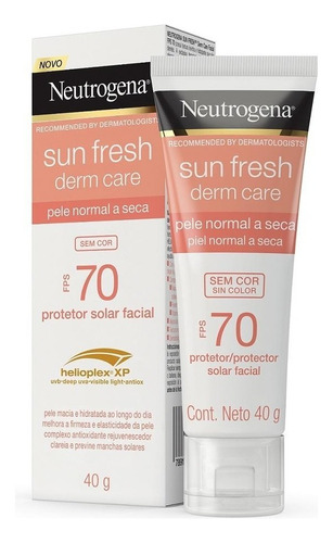 Neutrogena® Sun Fresh® Dry Skin Sem Cor Fps70 40g