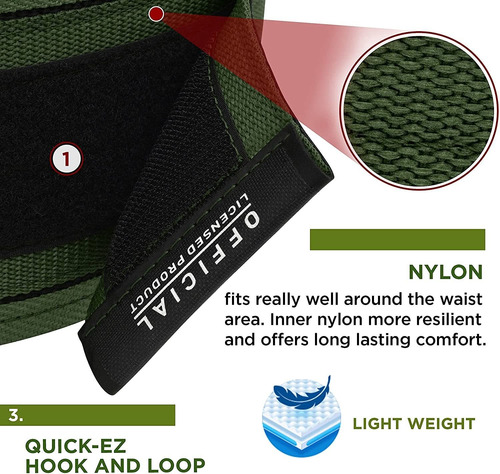 Cinturón Rdx, Xl Verde Para Levantamiento De Pesas