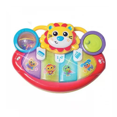 Virgen Poderoso Ambicioso Piano Teclado Musical Para Bebe Cuna Lion Activ Playgro Full