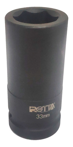 Imagem 2 de 9 de Soquete De Impacto Sextavado 1 Pol Ch 33mm Longo Rotta 376