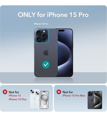 Funda Para iPhone 15 Pro Case Con Magsafe Azul Oscuro