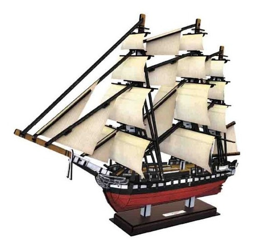 Rompecabezas 3d Uss Constitution Cubic Fun