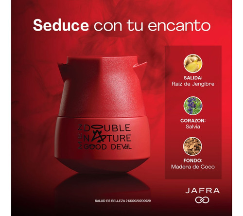 Jafra Double Nature Men Good Devil 50ml Agua De Tocador