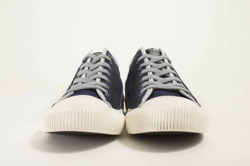Imagen 2 de 9 de Zapatillas Urbanas Hombre Lona Y Cuero Base De Caucho