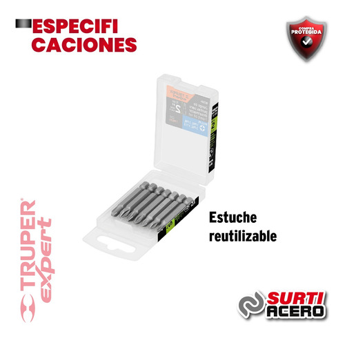 Estuche Con 7 Puntas De Cruz Combinadas