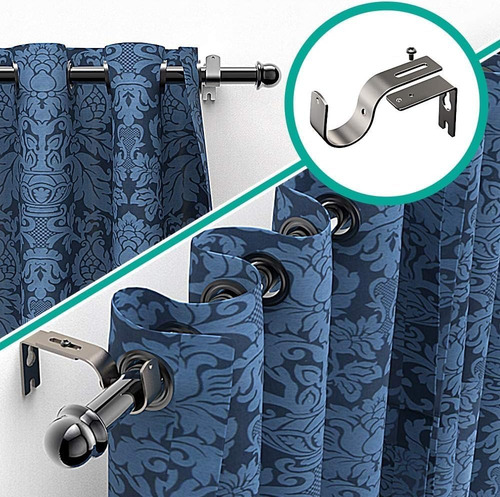 Soporte De Cortineros De Pared Juego De 4 Piezas Resistentes
