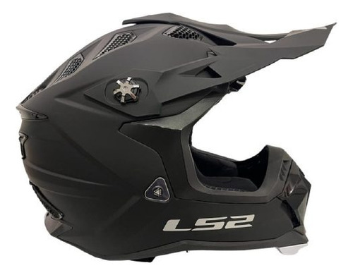 Ls2 Mx700 Noir Matt Black - Cafe Race