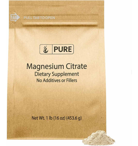 Citrato Magnesio 453g Pure Orig - G A $4 - G A $485