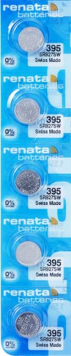Renata Batteries 395 - Batera De Reloj Con Botn (5 Unidades)