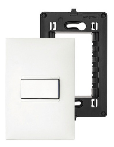 Pulsador Pial Plus+ 2a Suporte 4x2 Branco Parede Legrand