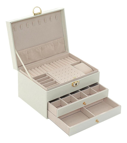 Portable Jewelry Organizer Large Vintage Box For