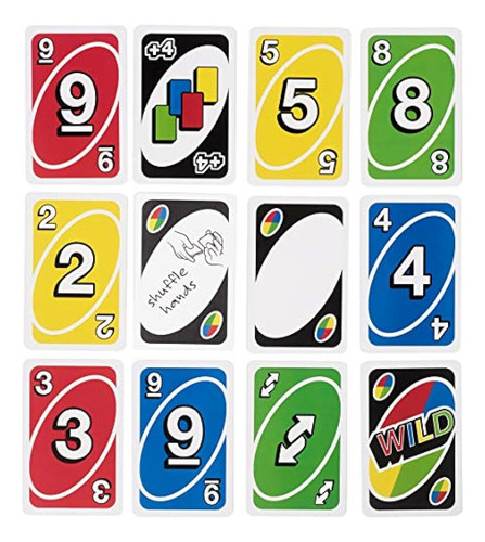 Uno Family Card Game, Con 112 Tarjetas En Una Lata De Almace
