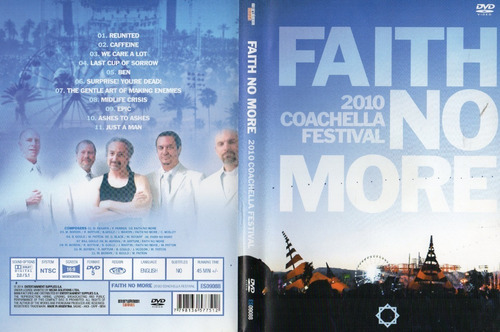 Dvd  Faith No More   2010 Coachela Festival 