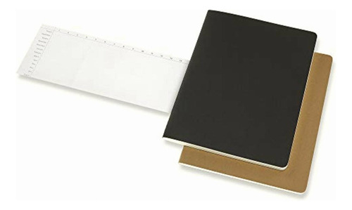 Moleskine Subject Cahier Soft Cover Journal, Set Of 2, Xl