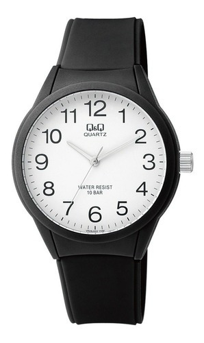 Reloj Q&q By Citizen de silicona negra VR28j002y para hombre