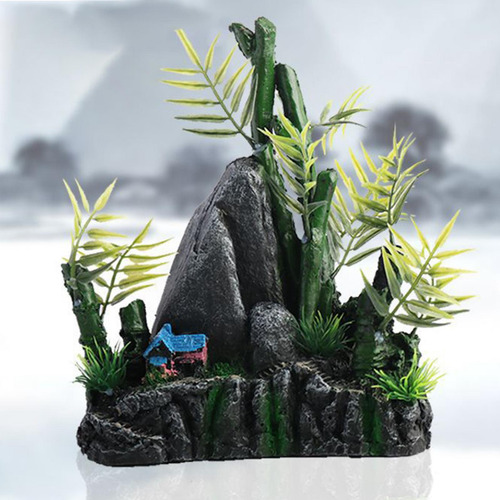 Adorno Para Pecera Con Árbol Rocoso Para Acuario,